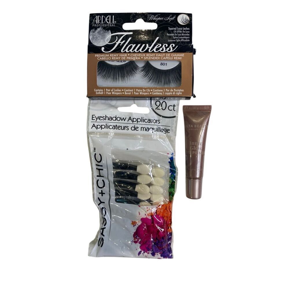 Ardell Flawless 801 Lashes Ulta Inner Glow Eye Primer Applicators Makeup Set